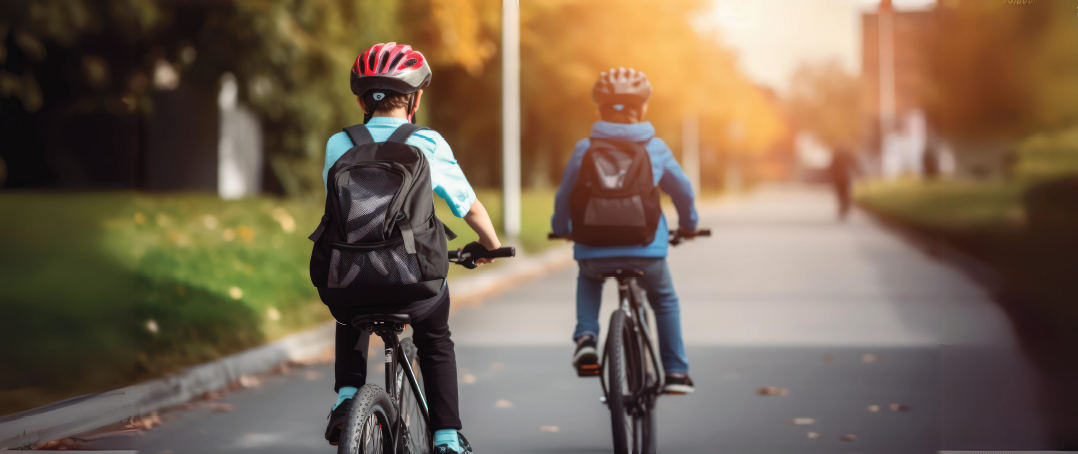 Kids on bike